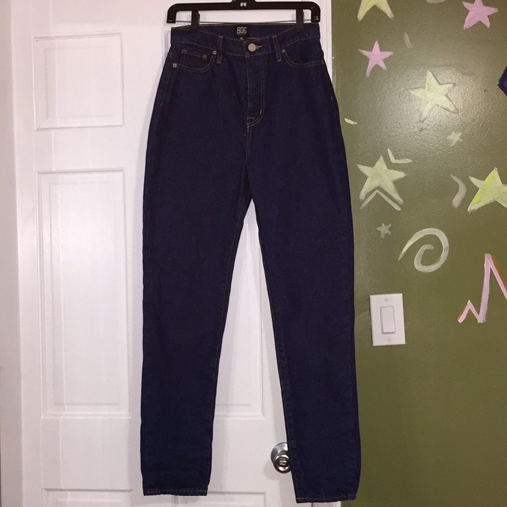 BDG high-waisted dark wash jeans